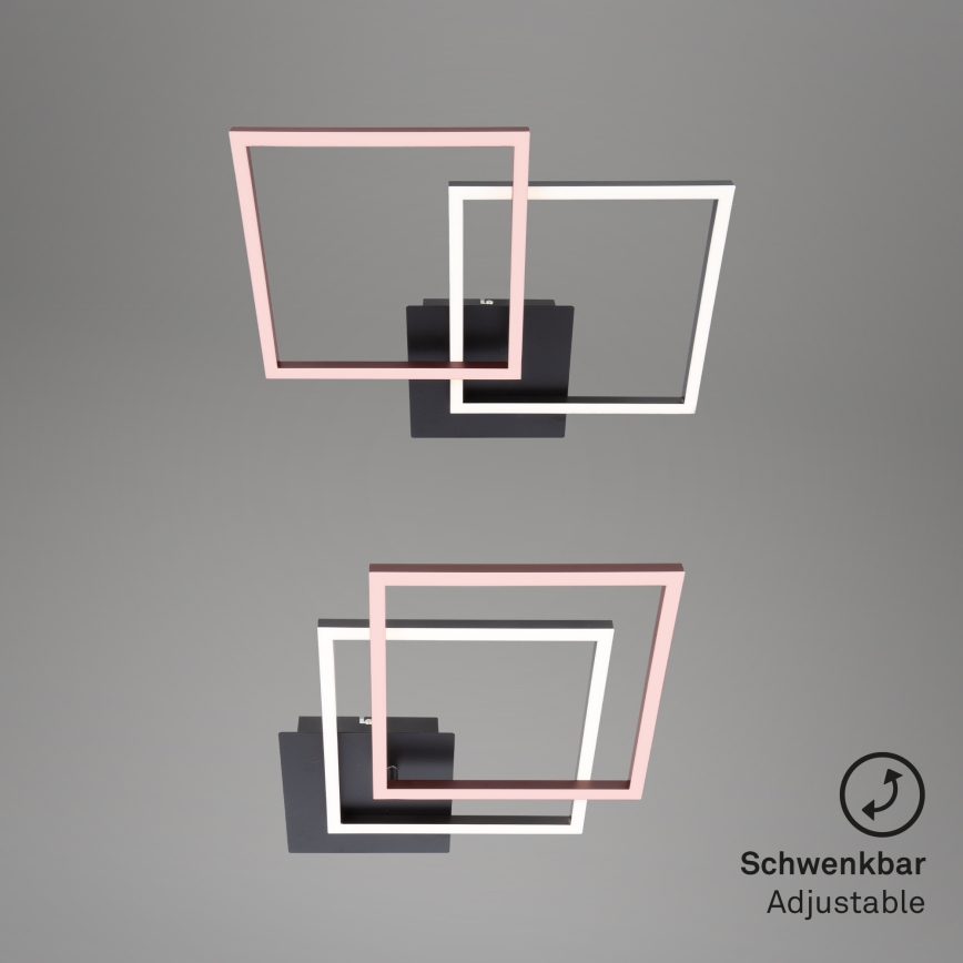 Briloner 3210-015 - Светодиодный потолочный светильник с регулированием яркости FRAME 2xLED/11W/230V черный
