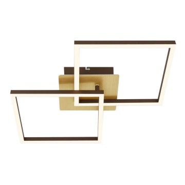 Briloner 3210-017 - Світильник стельовий LED з регулюванням яскравості FRAME 2xLED/11W/230V золотистий