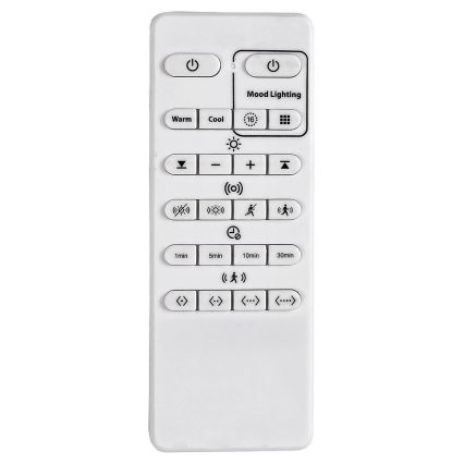 Briloner 3227-015 - Світлодіодний RGB регульований стельовий світильник з сенсором TALENA LED/24W/230V чорний + дистанційне керування