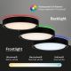 Briloner 3227-015 - Светодиодный потолочный RGB-светильник с регулированием яркости и датчиком TALENA LED/24W/230V черный + дистанционное управление