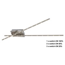 Briloner 3252-022 - Стельовий LED світильник з регулюванням яскравості TEMPALTE 2xLED/11W/230V