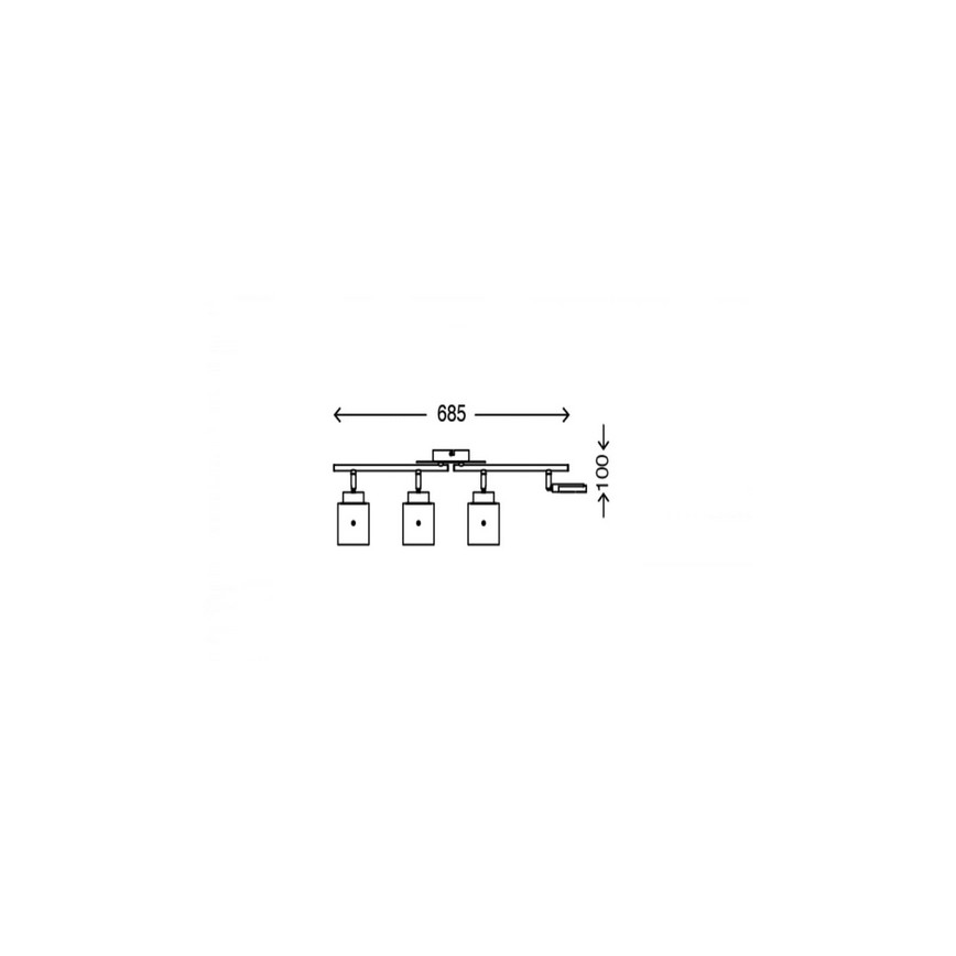 Briloner 3305-047 - Точковий LED світильник GLAM 4xLED/4,5W/230V