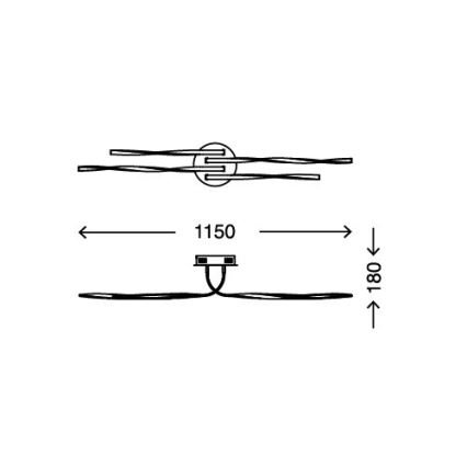 Briloner 3340-042 - Светодиодный потолочный светильник с регулированием яркости TWIN 4xLED/7,5W/230V