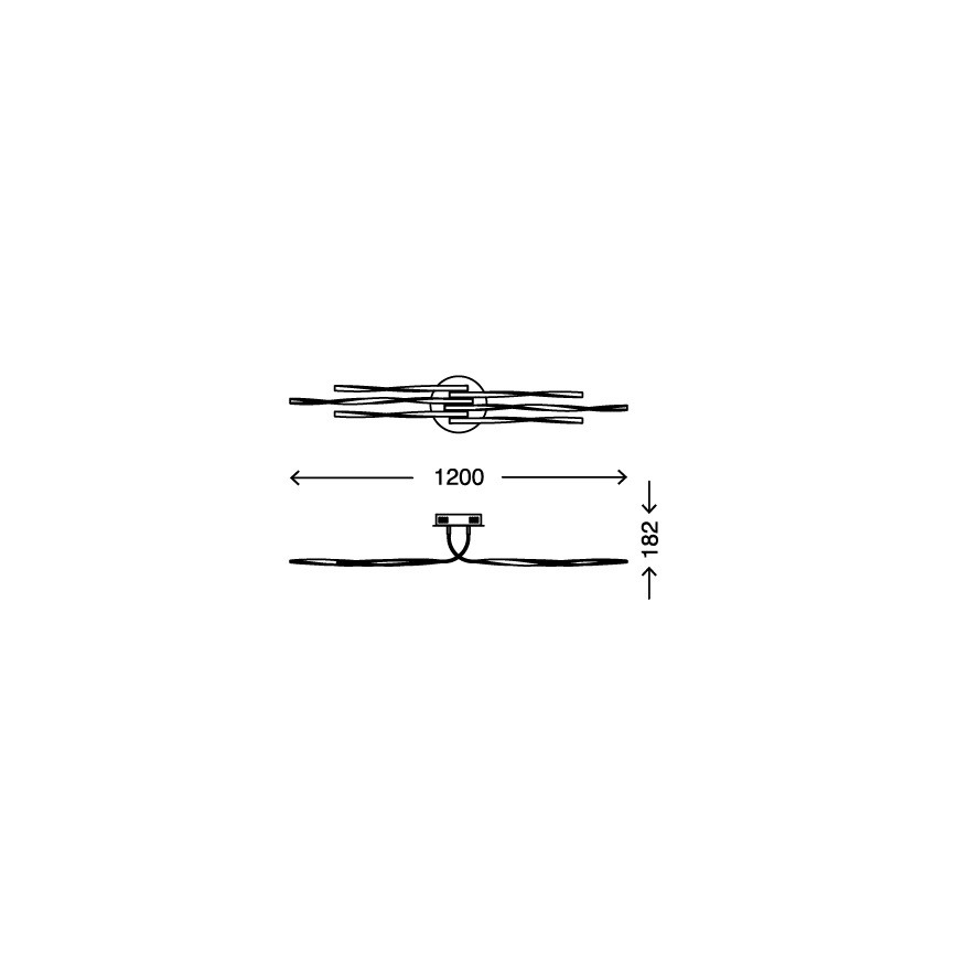 Briloner 3340-062 - Светодиодный потолочный диммируемый светильник TWIN 6xLED/7,5W/230V