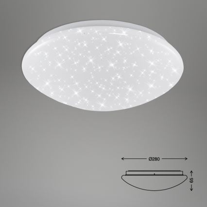 Briloner 3360-016 - Светодиодный потолочный светильник для ванной комнаты STARRY SKY LED/12W/230V IP44