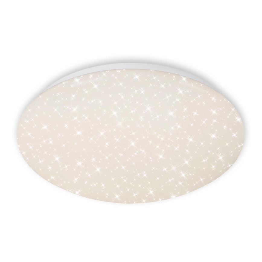 Briloner 3373-016 - LED-стельовий світильник STARRY, з регулюванням яскравості LED/15W/230V 3000-6500K, діаметр 28 см, білий + дистанційне керування