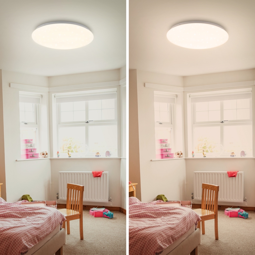 Briloner 3380-116 - Стельовий LED світильник з регулюванням яскравості STARRY SKY LED/18W/230V 2700/4000K