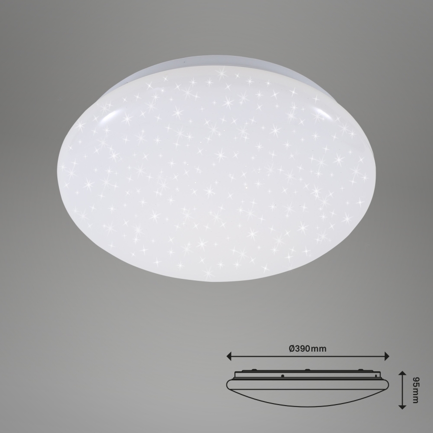 Briloner 3380-116 - Стельовий LED світильник з регулюванням яскравості STARRY SKY LED/18W/230V 2700/4000K