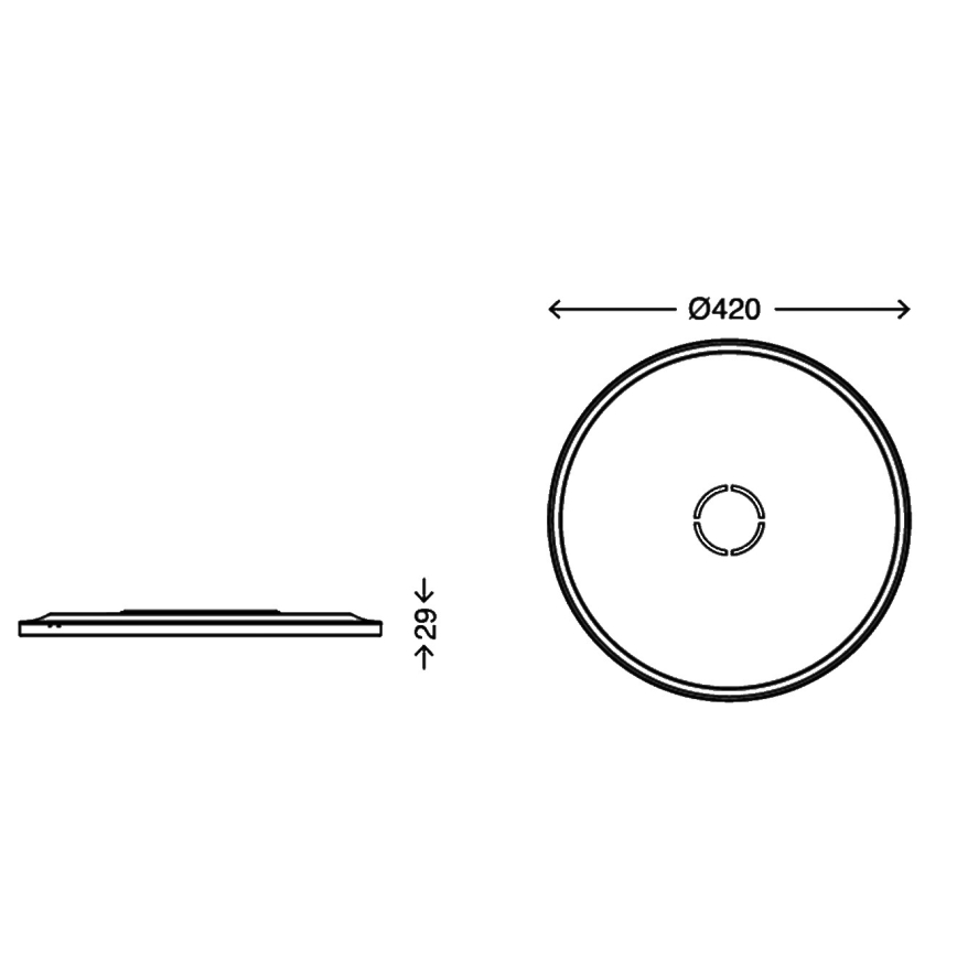 Briloner 3392-015 - Светодиодный потолочный светильник FREE LED/22W/230V ⌀ 42 см