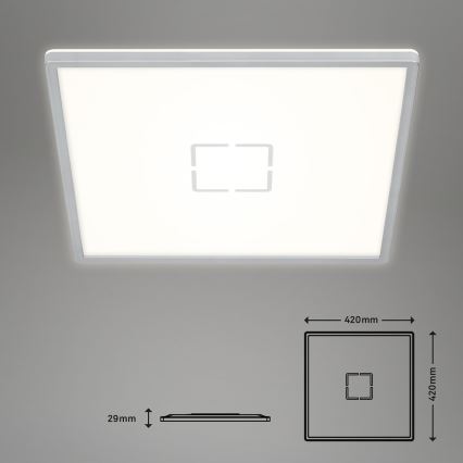 Briloner 3393-014 - Светодиодный потолочный светильник FREE LED/22W/230V 42x42 см