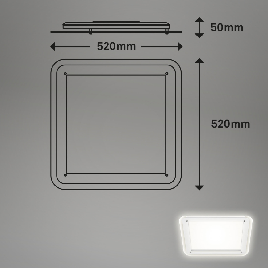 Briloner 3397-016 - Стельовий LED світильник FREE LED/22W/230V