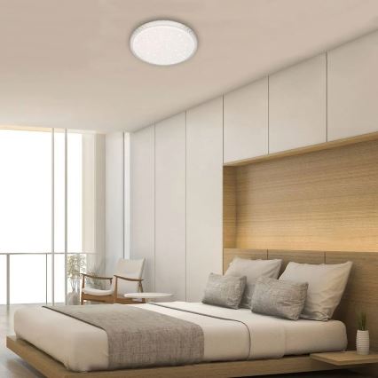 Briloner 3412-016 - диммируемый потолочный светильник STAR SKY LED/24W/230V 3000/4000/6000K Ø 39 см + пульт дистанционного управления