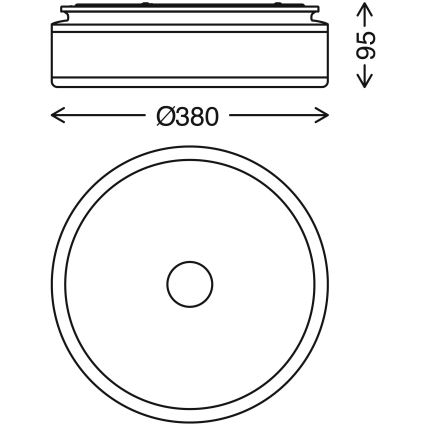 Briloner 3454-115 - Стельовий LED світильник BLOCK LED/18W/230V