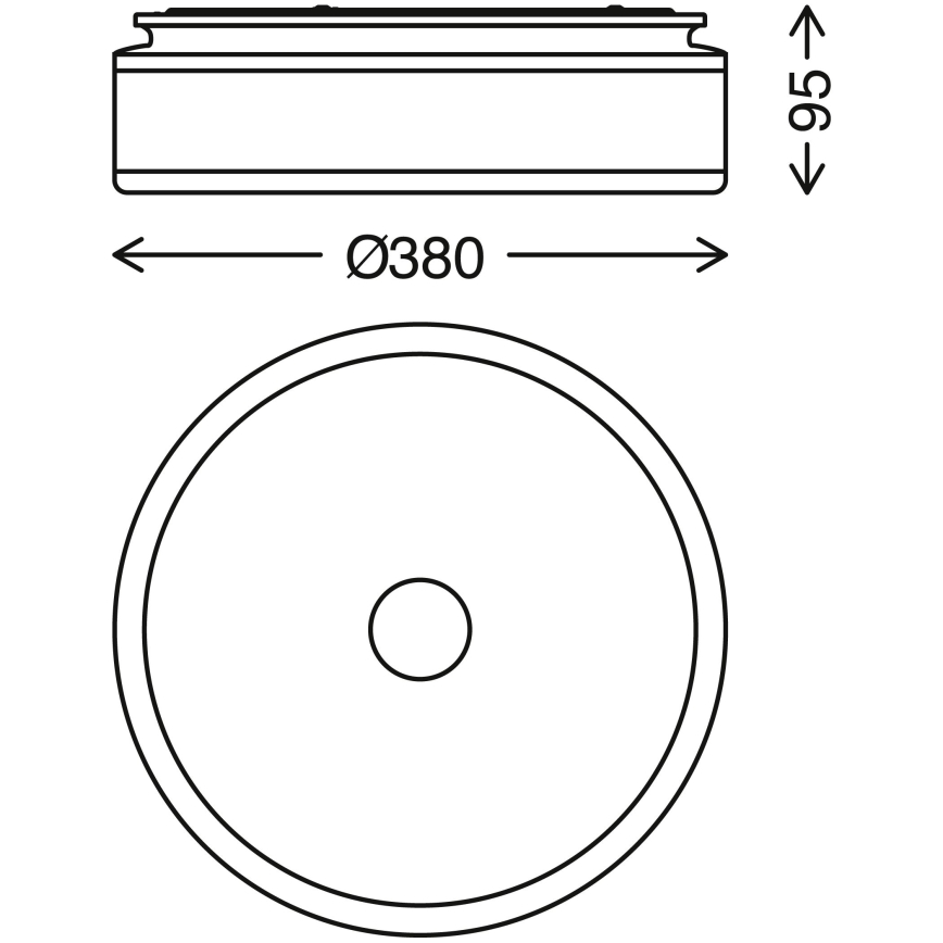 Briloner 3454-115 - Стельовий LED світильник BLOCK LED/18W/230V