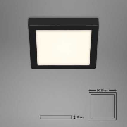 Briloner 3466-415 - Світлодіодний стельовий світильник FIRE LED/16,5W/230V 22,5x22,5 cm