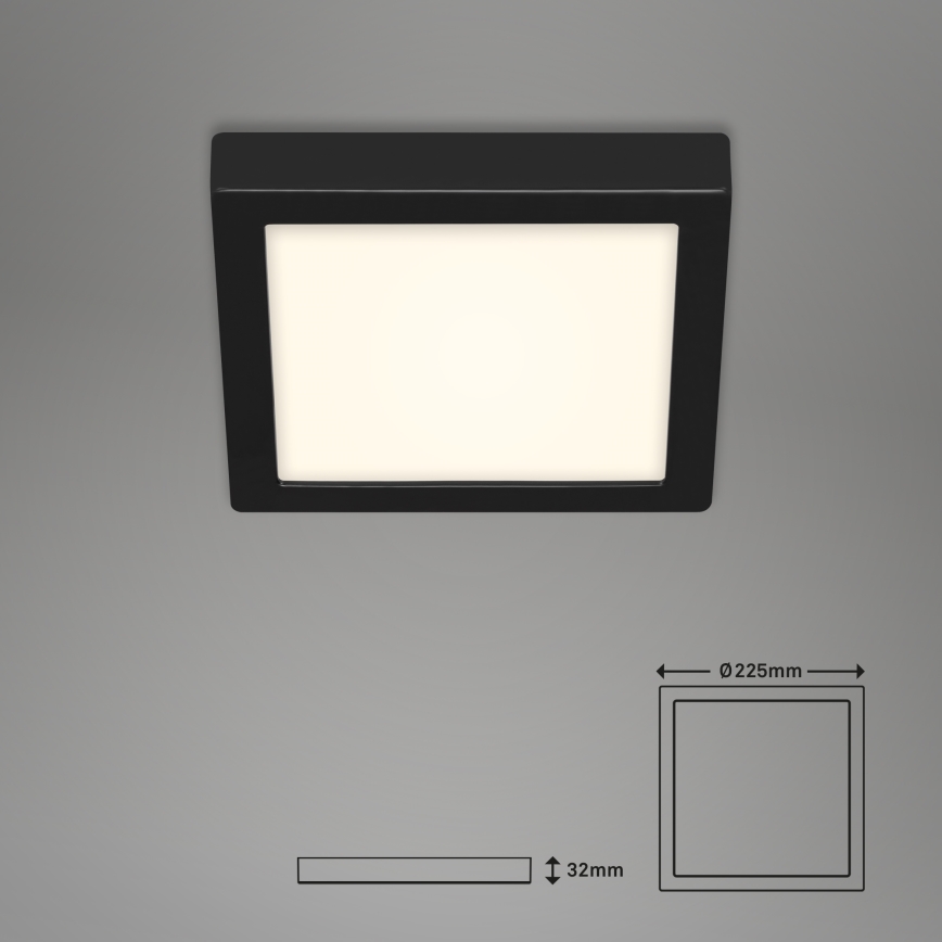 Briloner 3466-415 - Світлодіодний стельовий світильник FIRE LED/16,5W/230V 22,5x22,5 cm