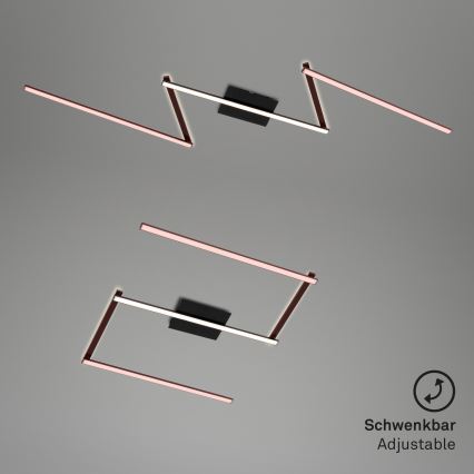 Briloner 3501-015 - Светодиодная потолочная люстра STAFF 5xLED/4,8W/230V черный