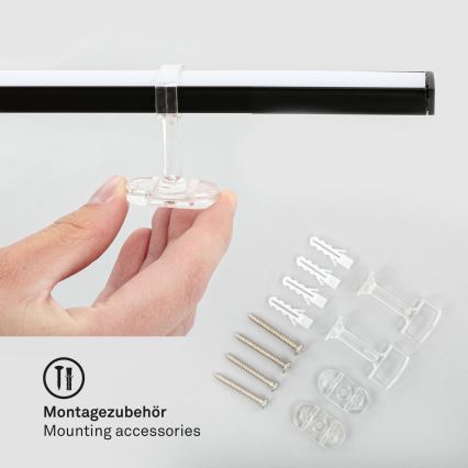 Briloner 3501-015 - Светодиодная потолочная люстра STAFF 5xLED/4,8W/230V черный