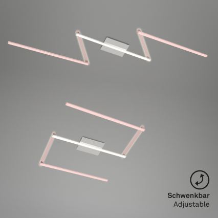 Briloner 3501-018 - Пристельова LED люстра STAFF 5xLED/4,8W/230V матовий хром