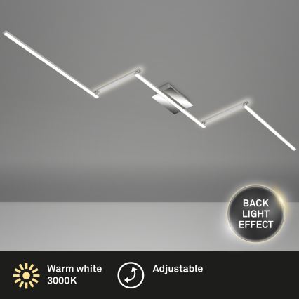 Briloner 3501-018 - Светодиодная припотолочная люстра STAFF 5xLED/4,8W/230V матовый хром