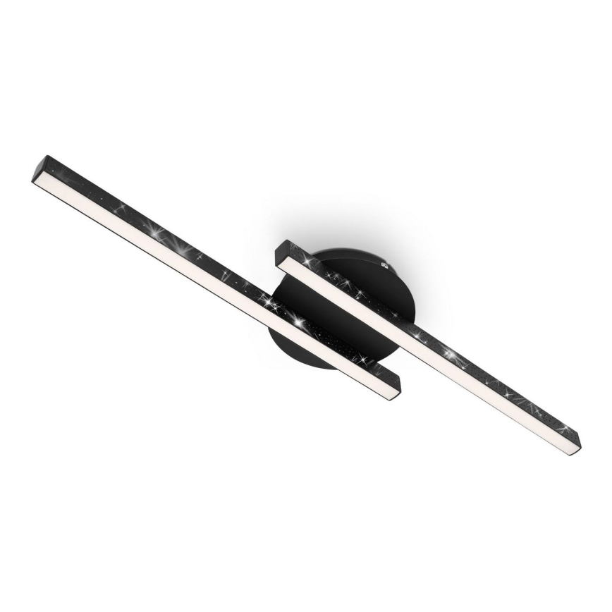 Briloner 3517-025 - Світлодіодна пристельова люстра REY 2xLED/6W/230V чорний