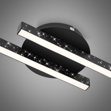 Briloner 3517-025 - Світлодіодна пристельова люстра REY 2xLED/6W/230V чорний