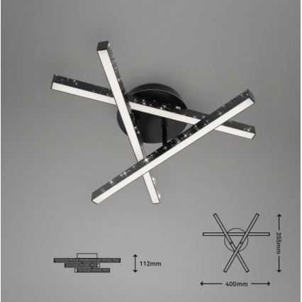 Briloner 3518-035 - Светодиодная припотолочная люстра REY 3xLED/5W/230V