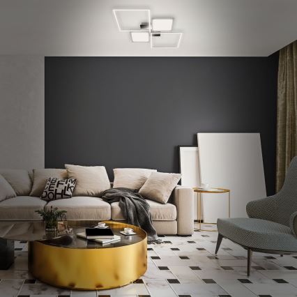 Briloner 3530-018 - Светодиодная припотолочная люстра с регулированием яркости FRAME LED/40W/230V 3000-6500K + дистанционное управление