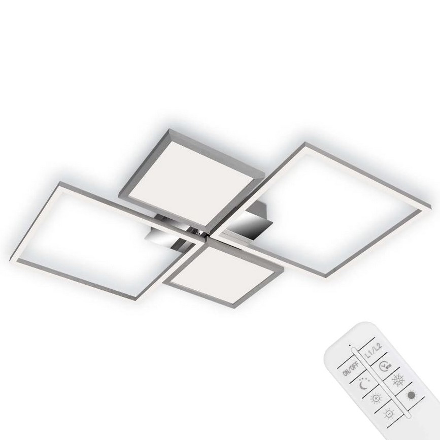Briloner 3530-018 - Светодиодная припотолочная люстра с регулированием яркости FRAME LED/40W/230V 3000-6500K + дистанционное управление