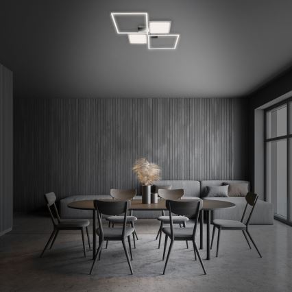 Briloner 3530-018 - Светодиодная припотолочная люстра с регулированием яркости FRAME LED/40W/230V 3000-6500K + дистанционное управление