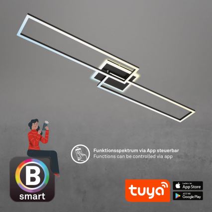 Briloner 3538-015 - LED люстра з регулюванням яскравості FRAME 2xLED/20W/230V 2700-6500K Wi-Fi Tuya + пульт дистанційного керування