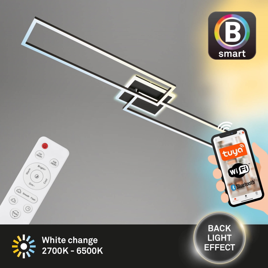 Briloner 3538-015 - Светодиодная люстра с регулированием яркости FRAME 2xLED/20W/230V 2700-6500K Wi-Fi Tuya + дистанционное управление