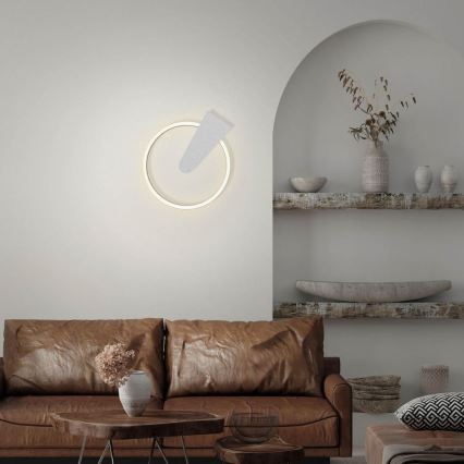 Briloner 3542-018 - Светодиодный потолочный светильник с регулированием яркости NICO LED/12W/230V матовый хром
