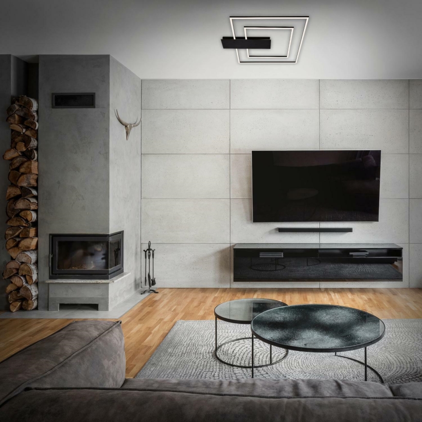 Briloner 3545-015 - Світлодіодний стельовий світильник з регулюванням яскравості NICO LED/25W/230V чорний