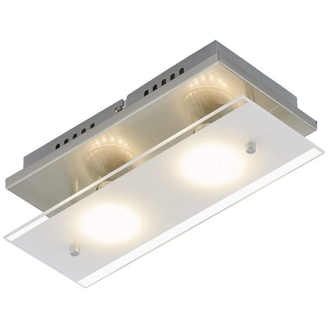 Briloner 3596-022 - Светодиодный потолочный светильник TELL 2xGU10/3W/230V