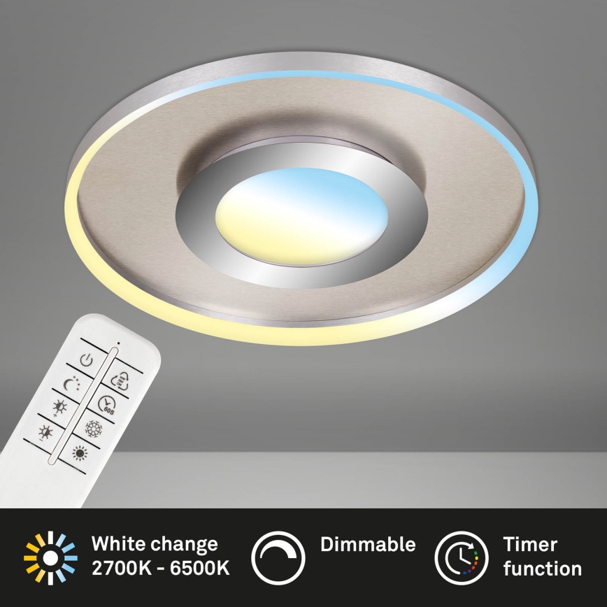 Briloner 3640-012 - Светодиодный потолочный светильник с регулированием яркости LED/25W/230V 2700-6500K + дистанционное управление