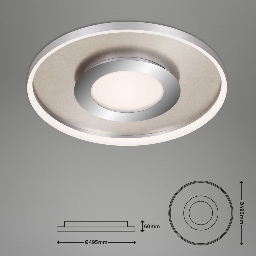 Briloner 3640-012 - Светодиодный потолочный светильник с регулированием яркости LED/25W/230V 2700-6500K + дистанционное управление