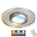 Briloner 3640-012 - Світлодіодний регульований стельовий світильник LED/25W/230V 2700-6500K + дистанційне керування
