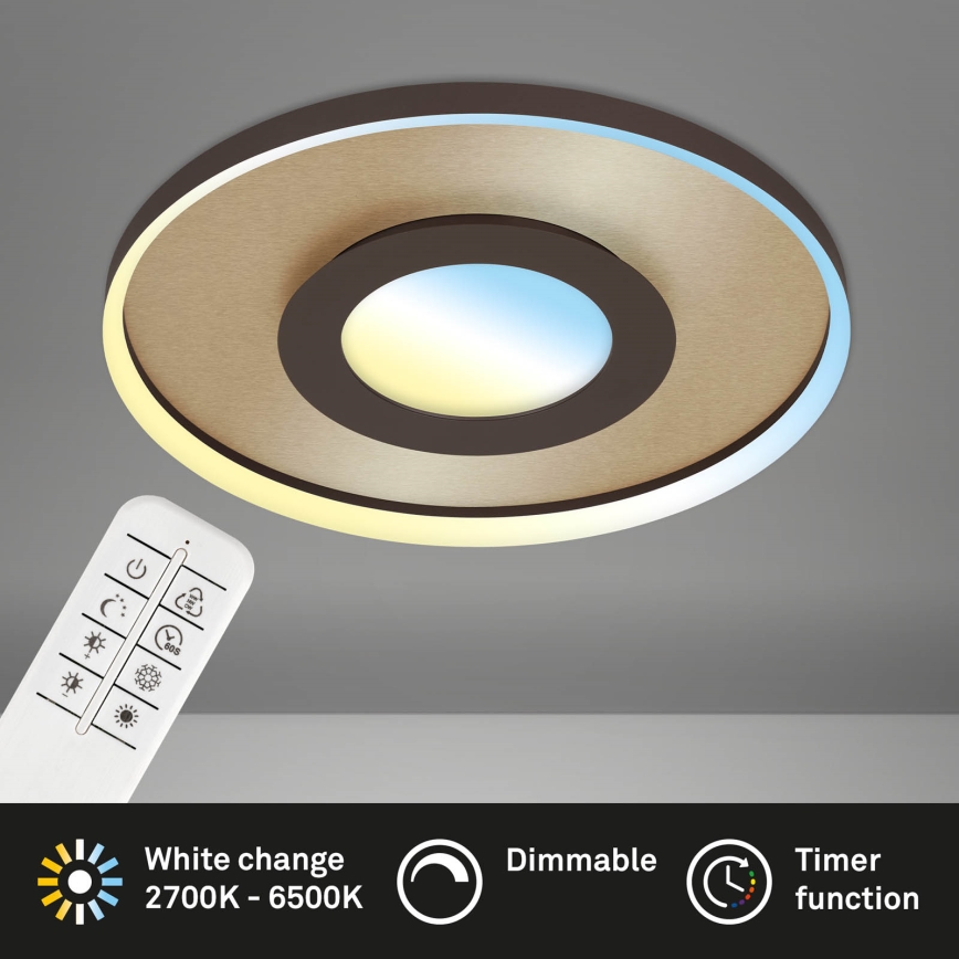 Briloner 3640017 - Светодиодный потолочный светильник с регулированием яркости FRAME LED/25W/230V 2700-6500K + дистанционное управление