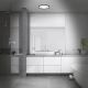 Briloner 3642-415 - Світлодіодний стельовий світильник для ванної кімнати SLIM LED/19W/230V діаметр 29 см IP44 чорний