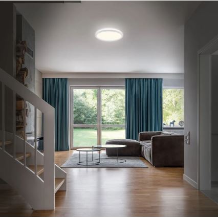 Briloner 3642-416 - Світлодіодний стельовий світильник для ванної кімнати SLIM LED/19W/230V IP44 білий