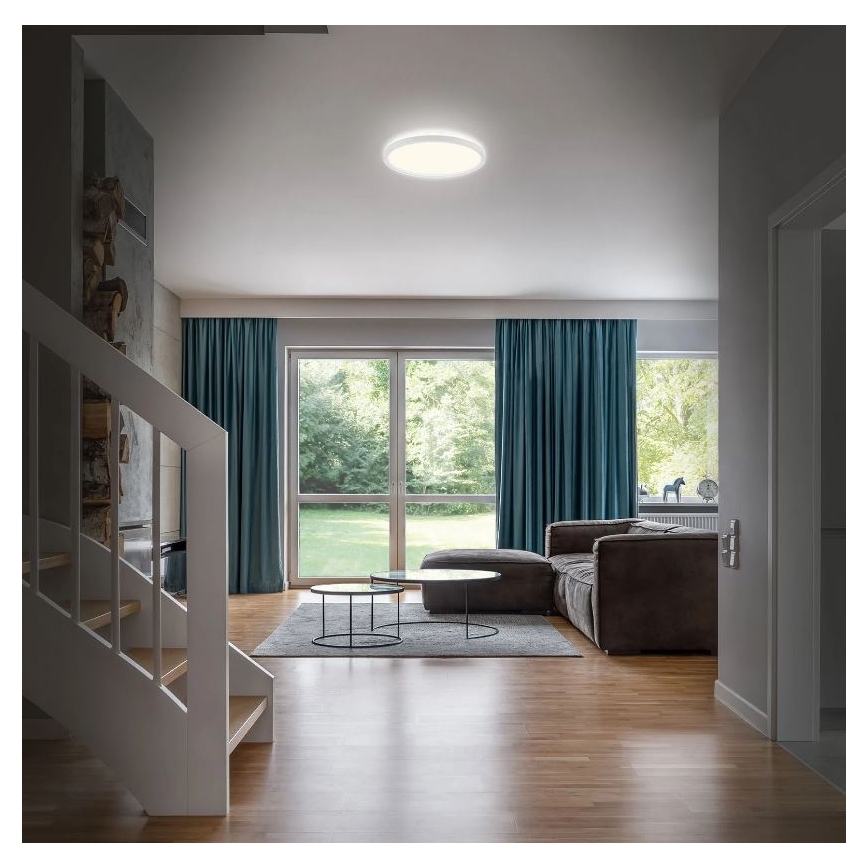 Briloner 3642-416 - Світлодіодний стельовий світильник для ванної кімнати SLIM LED/19W/230V IP44 білий