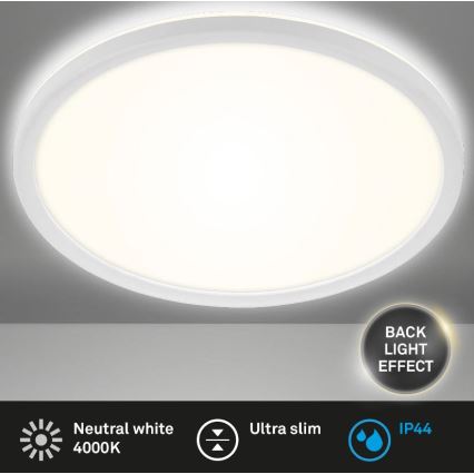Briloner 3642-416 - Світлодіодний стельовий світильник для ванної кімнати SLIM LED/19W/230V IP44 білий