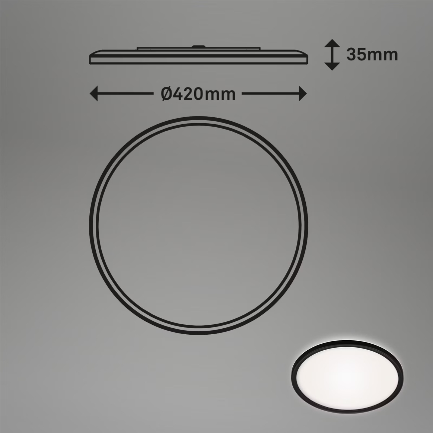 Briloner 3643-415 - Світлодіодний стельовий світильник для ванної кімнати LED/22W/230V IP44 4000K
