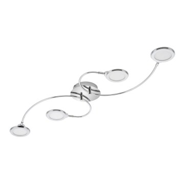 Briloner 3660-048 - Пристельова LED люстра з регулюванням яскравості CIRCOLARE 4xLED/5W/230V
