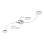 Briloner 3660-048 - Пристельова LED люстра з регулюванням яскравості CIRCOLARE 4xLED/5W/230V