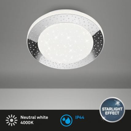 Briloner 3693-018 - Світлодіодний стельовий світильник для ванної кімнати LED/15W/230V IP44 4000K діаметр 28 см