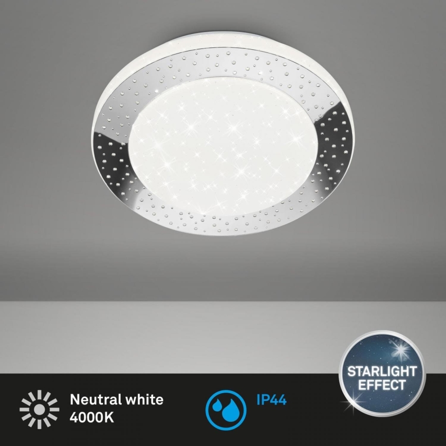 Briloner 3693-018 - Світлодіодний стельовий світильник для ванної кімнати LED/15W/230V IP44 4000K діаметр 28 см