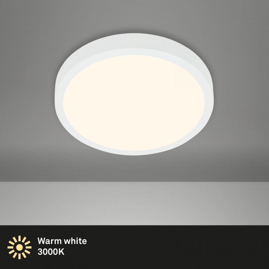 Briloner 3700-016 - Стельовий LED світильник RUNA LED/16W/230V 3000K діаметр 28 см білий