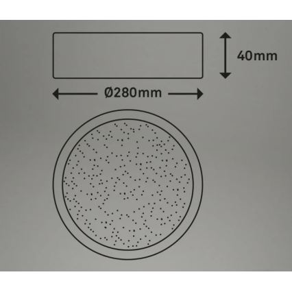 Briloner 3701-015 - Светодиодный потолочный светильник с регулированием яркости RUNA LED/18W/230V 2700-6500K + дистанционное управление
